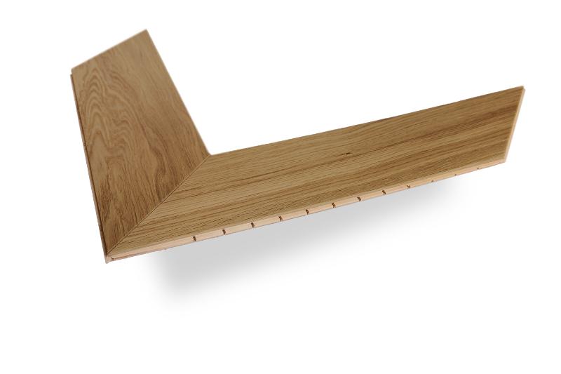 Parchet în spic francez Dabex Chevron, stejar, 15×150×500 mm, strat de uzură 6 mm – Burbon