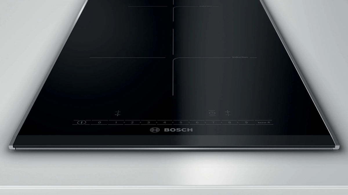 Plită cu inducție Bosch PIB375FB1E, Seria 6, 30 cm, neagră