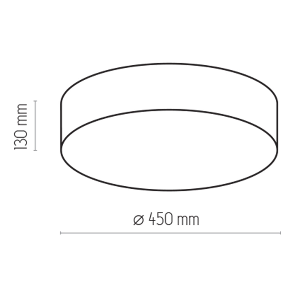 Plafonieră TK Lighting Rondo 4 450, bej, 4 x E27, 4430