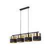 Lampa suspendată Hilton Black/Gold 4 4342