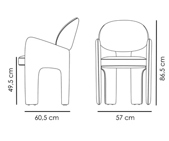 Scaun AOLE Portocaliu 100107104