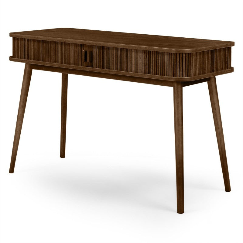 Birou Clemente, cu lamele, 120 cm, nuc