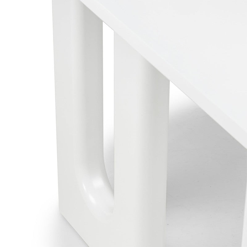 Birou/consolă Lichi, 120 cm, alb, cu arcade