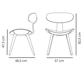 Scaun Buckle Gri Deschis 100300101