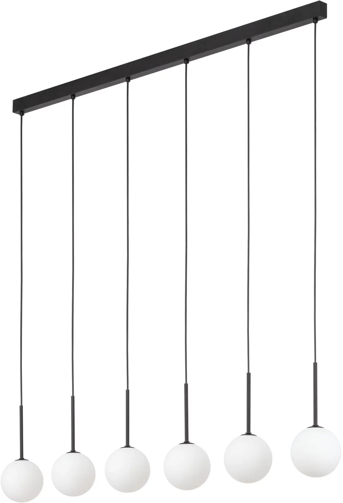 Lampă suspendată TK Lighting Martin, negru/alb, 4504