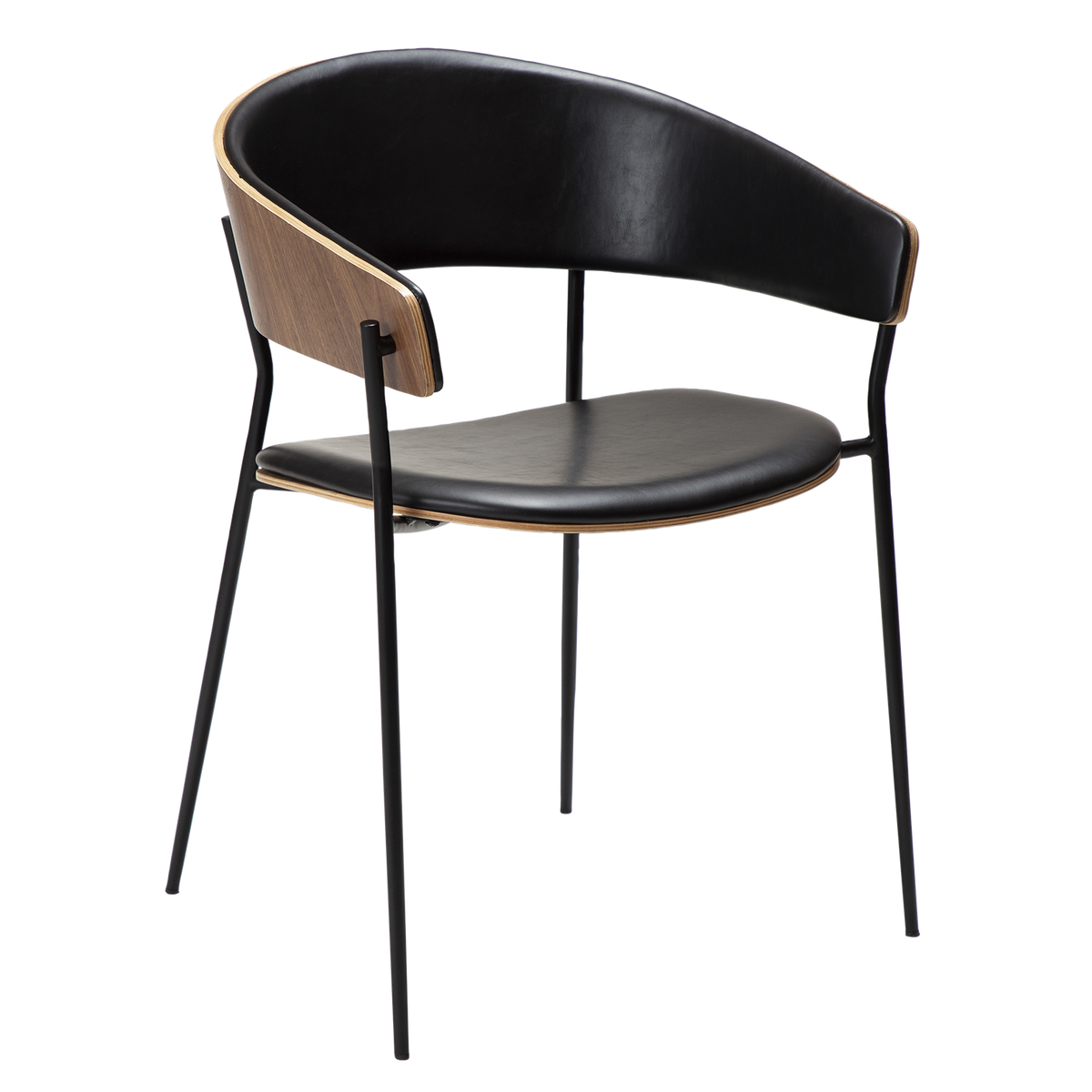 Scaun CRIB Negru/Nuc 100200650