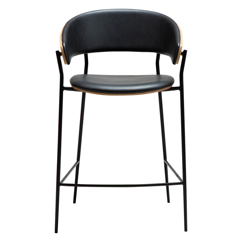 Scaun de bar CRIB Negru/Bej 300200690