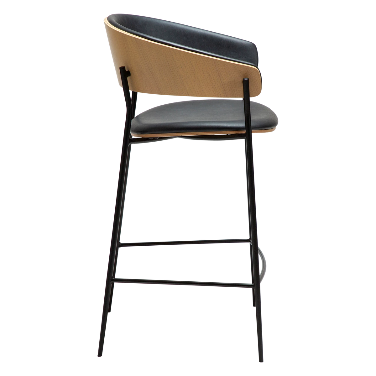 Scaun de bar DAN-FORM Crib, negru/bej, 300200690