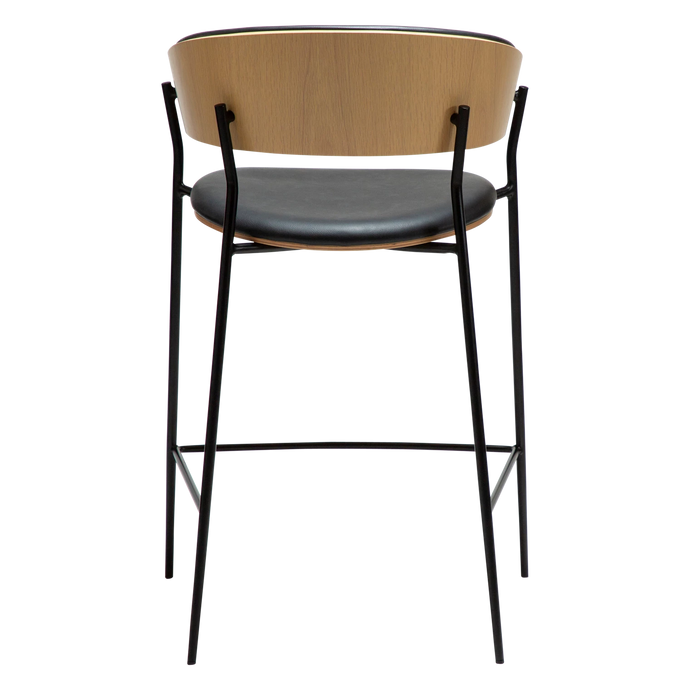 Scaun de bar CRIB Negru/Bej 300200690