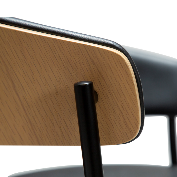 Scaun de bar CRIB Negru/Bej 300200690