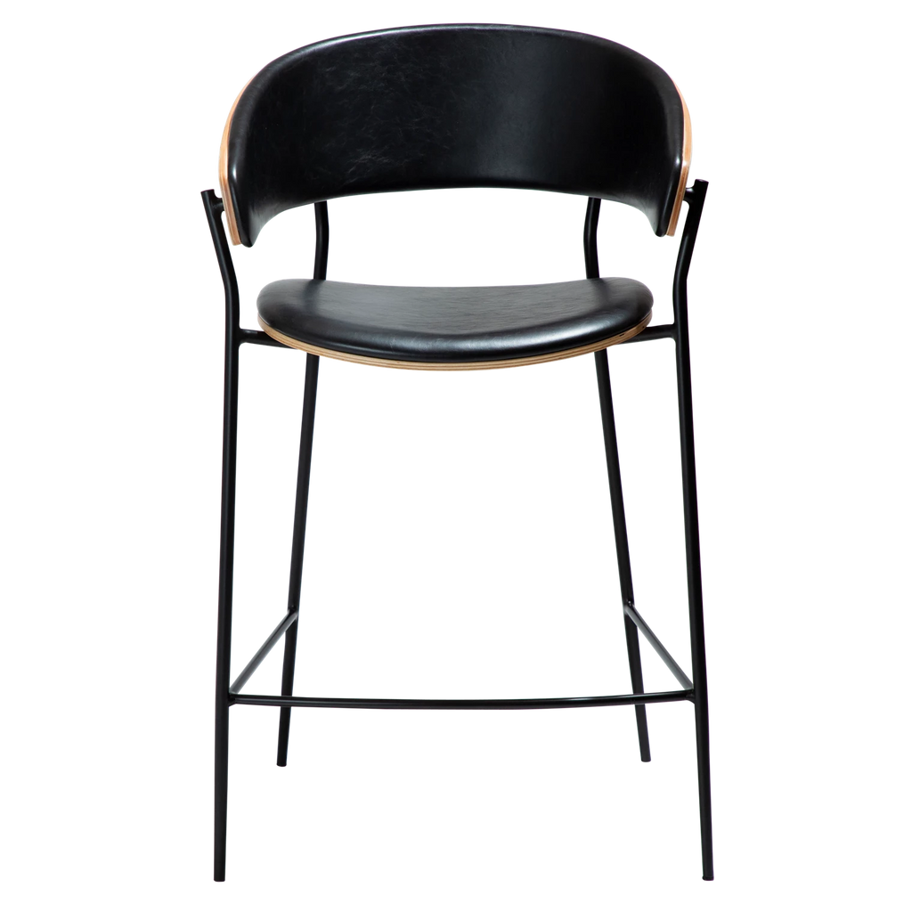 Scaun de bar CRIB Negru/Bej 300200630