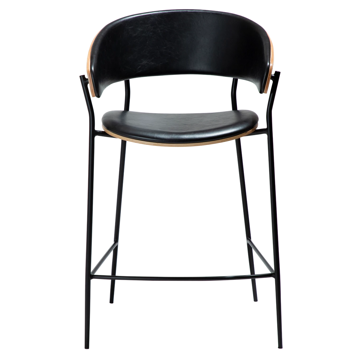 Scaun de bar DAN-FORM Crib, negru/bej, 300200630