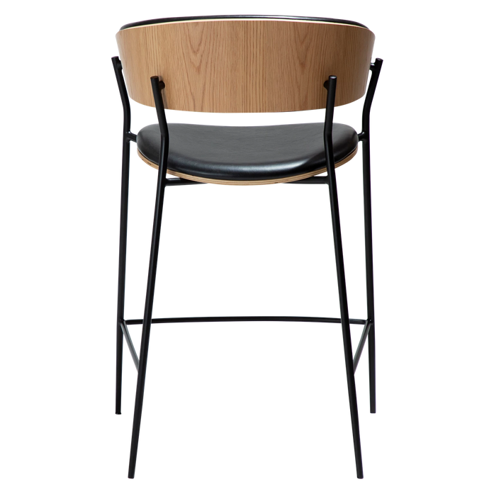 Scaun de bar CRIB Negru/Bej 300200630