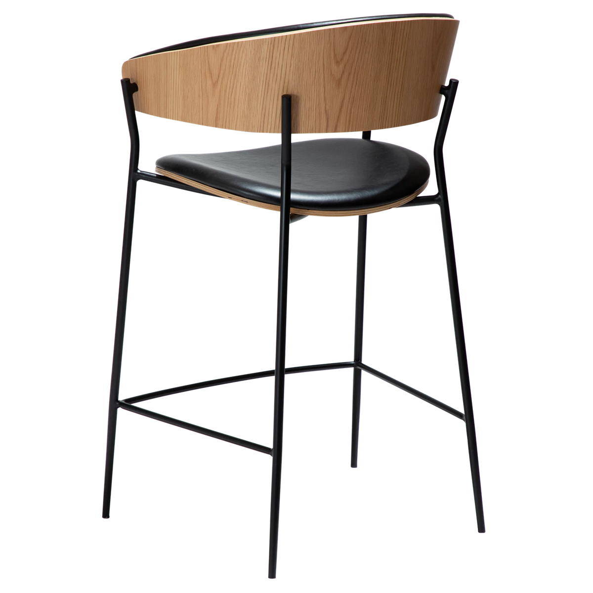 Scaun de bar DAN-FORM Crib, negru/bej, 300200630