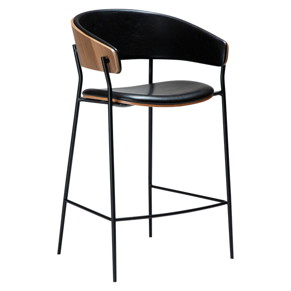 Scaun de bar CRIB Negru/Bej 300200650