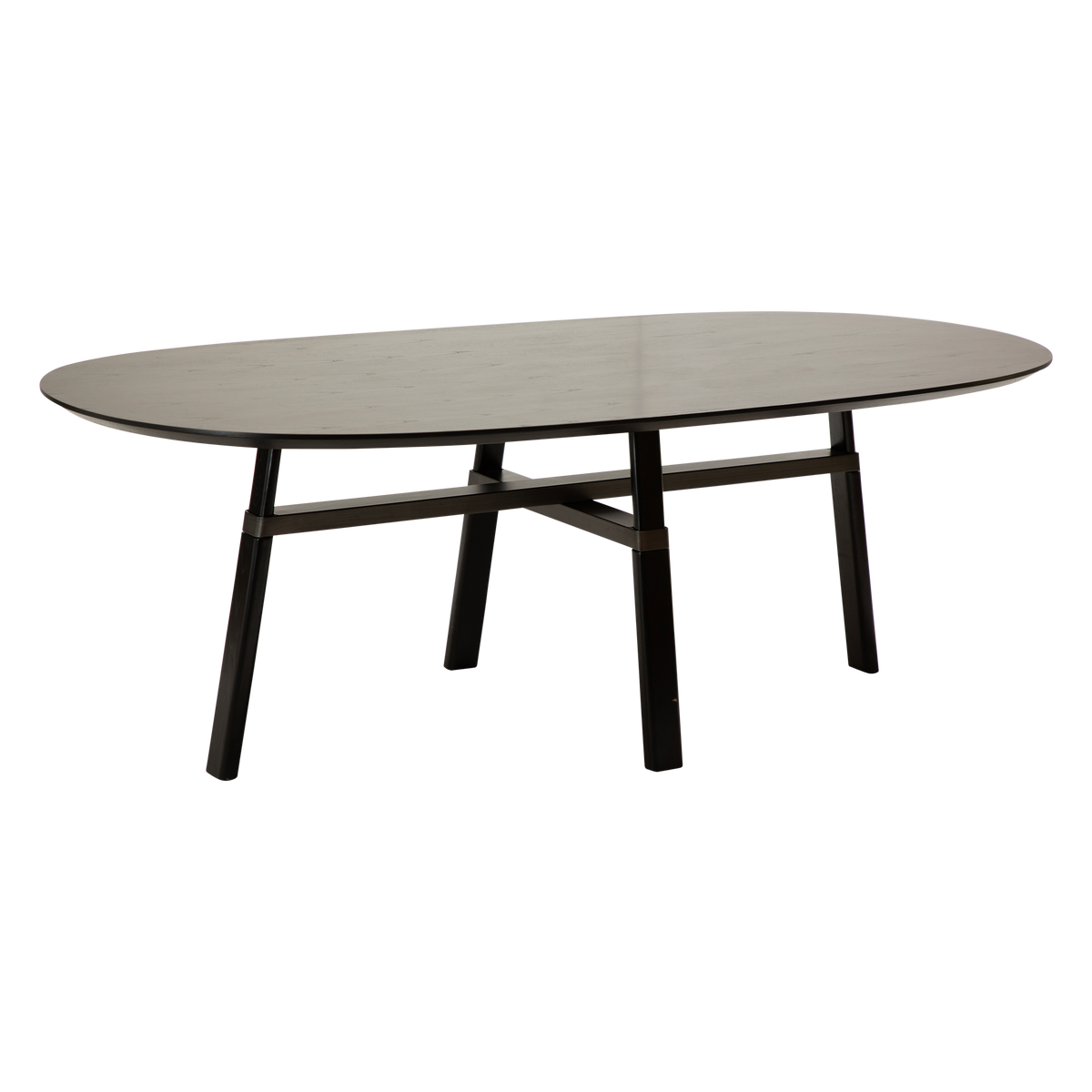 Masă de dining CROSS Frasin negru 400208324