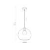 Lampa suspendata Cubus grafit metalizat