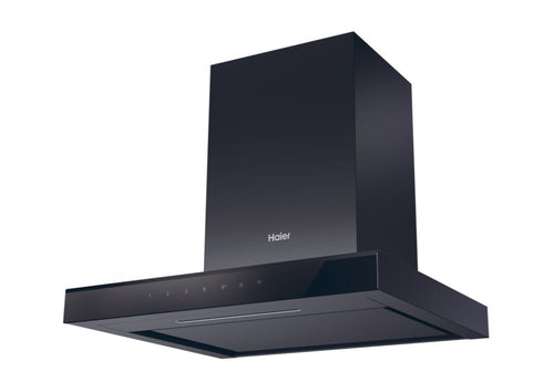 Hotă decorativă Haier HATS6CBS4BWIFI, 60 cm, 884 m³/h, neagră