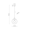 Lampa suspendată Esme Graphite 1 250 TK 5378