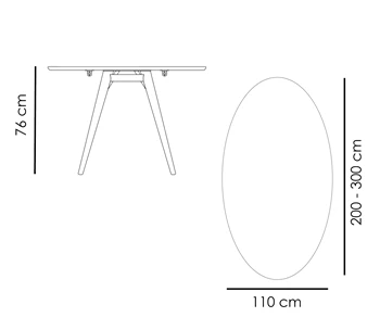 Blat de masa ECLIPSE Alb 400801507