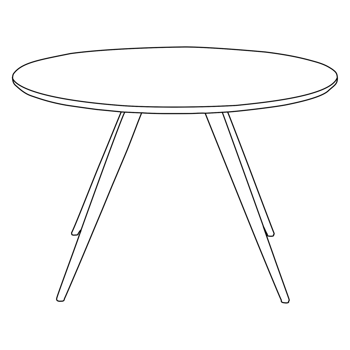 Masă de dining ECLIPSE Frasin mocca 400208309