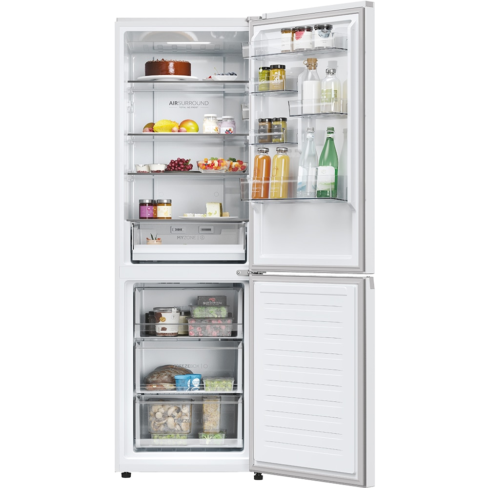 Combină frigorifică Haier EHD3PWDNPW186, 352 l, No Frost, albă