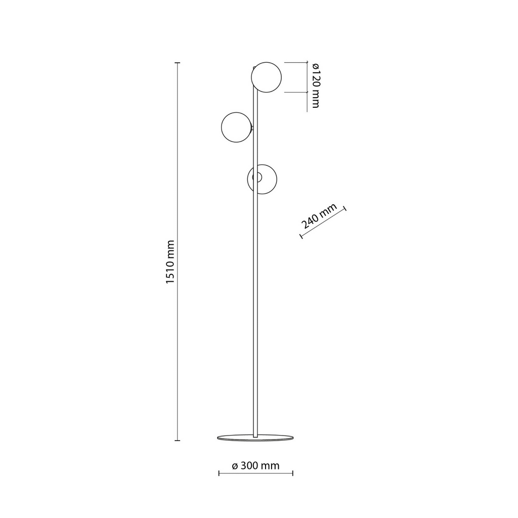 Lampa Estera Black 5717