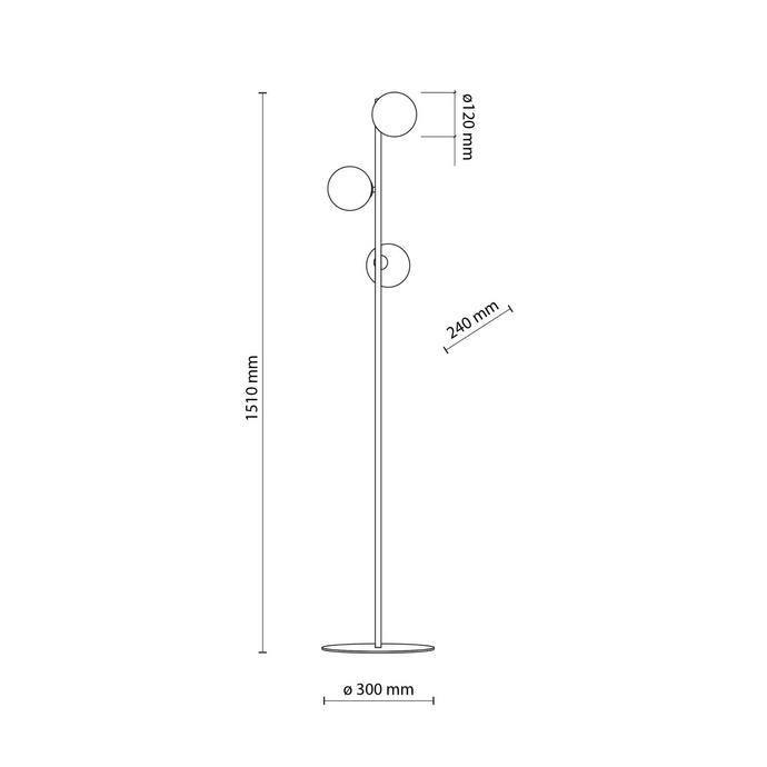 Lampa Estera Black 5717