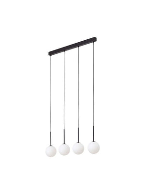 Lampă suspendată TK Lighting Martin, negru/alb, 4503