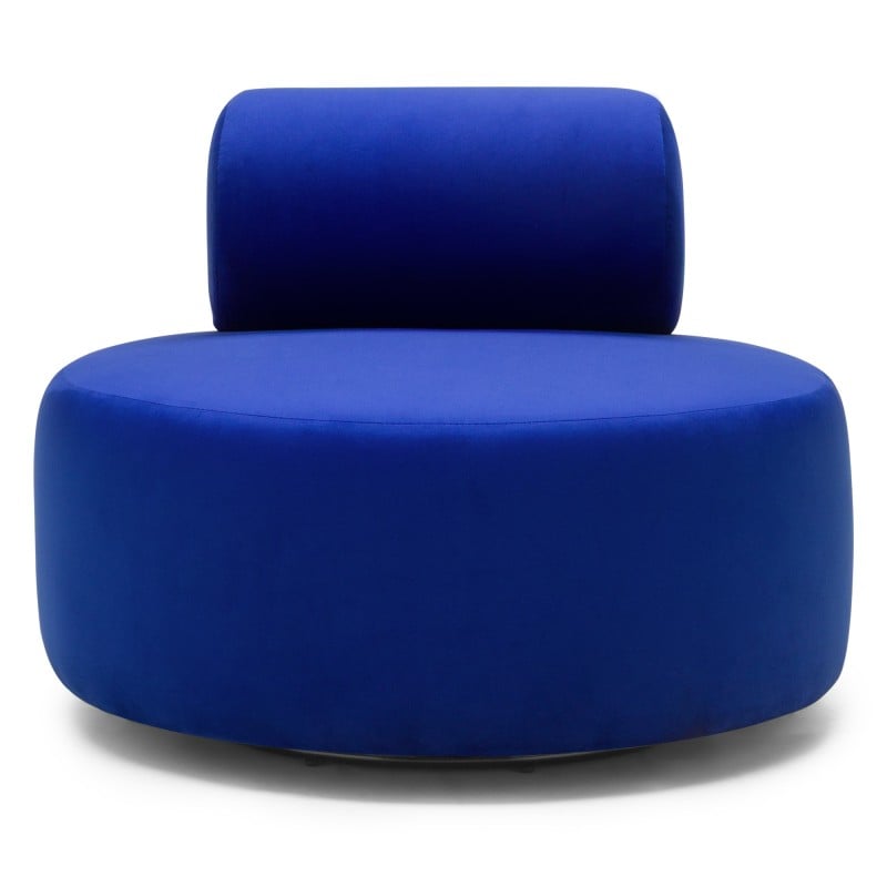 Măsuță auxiliară Logan, 40 cm, cobalt, lucioasă