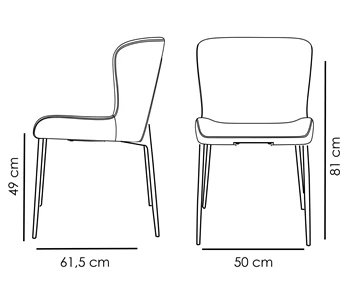 Scaun GLAM Alb 100206109