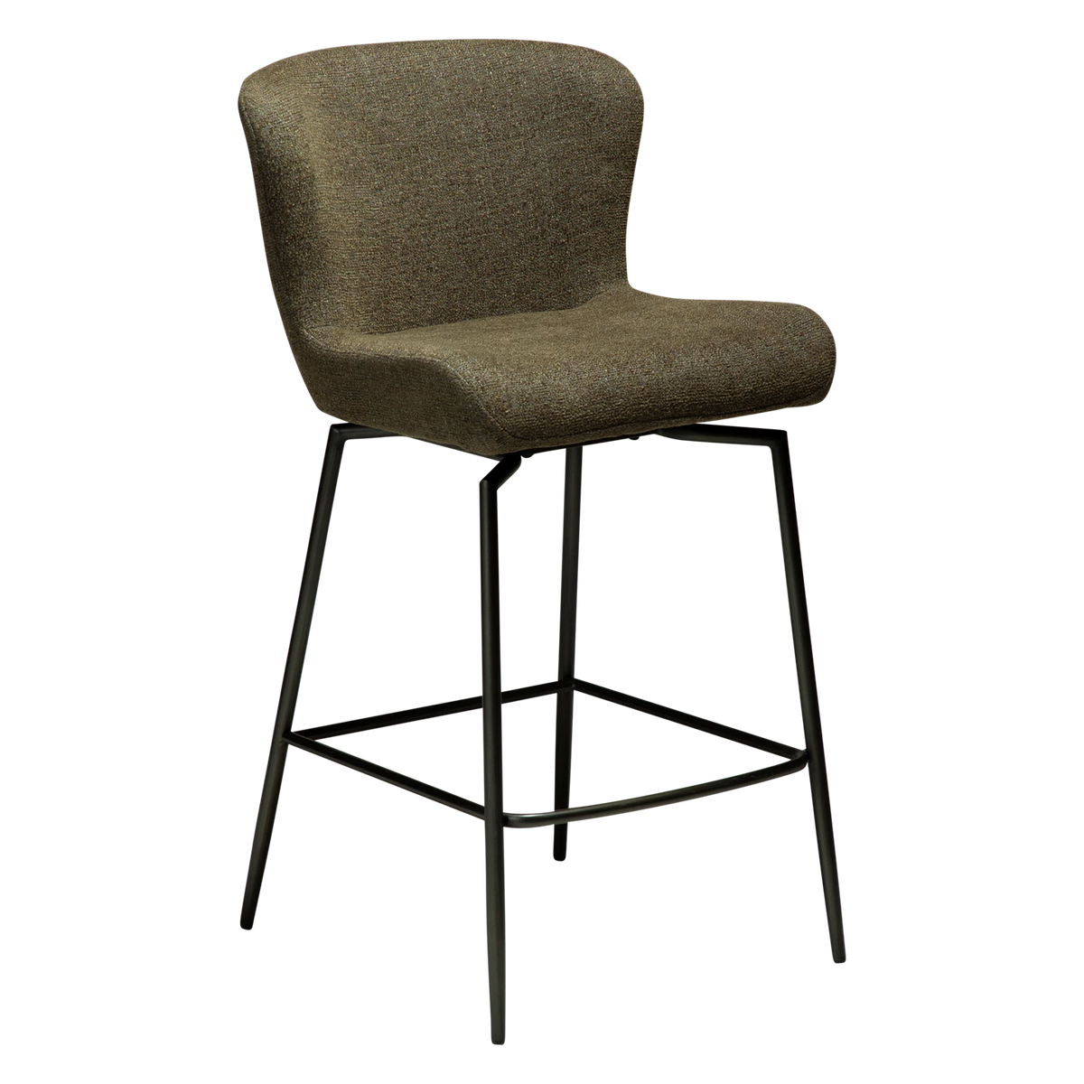 Scaun de bar DAN-FORM Glam, măsliniu, 300308303