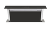 Hota incorporabila downdraft, 605 mc/h, 4 viteze, TouchControl, Iluminare LED, B, 90 cm, Inox/Sticla neagra
