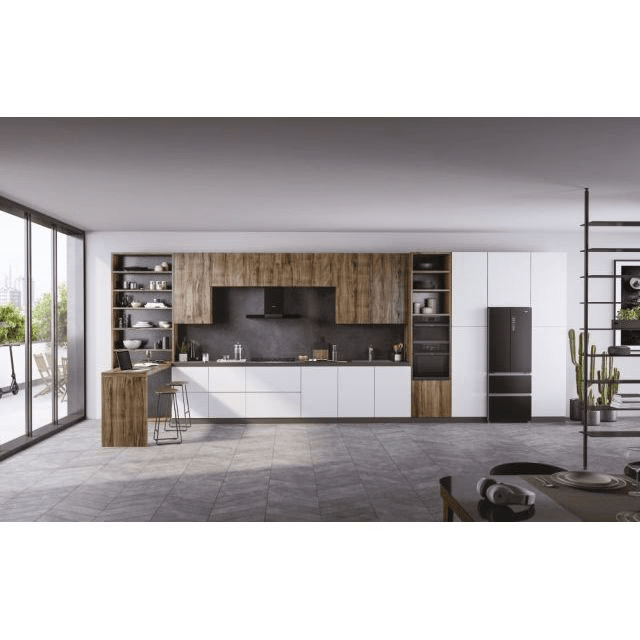 Hotă decorativă Haier HATS9DS46BWIFI, 90 cm, sticlă neagră