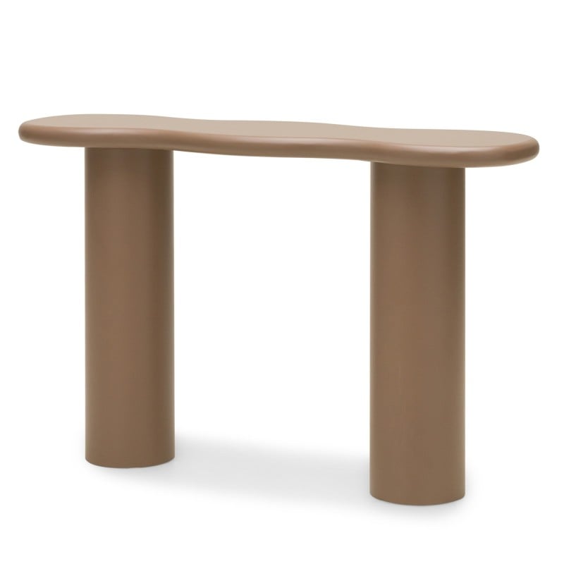 Măsuță de cafea Vanity, 60 cm, forme rotunjite, mocha