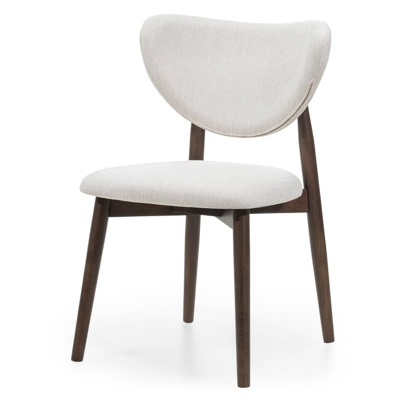 Scaun de dining Domenico, bej/nuc