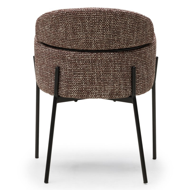 Scaun de dining Granda, maro, picioare negre