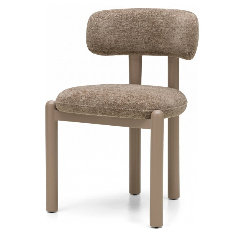 Scaun de dining Lana, maro/picioare bej