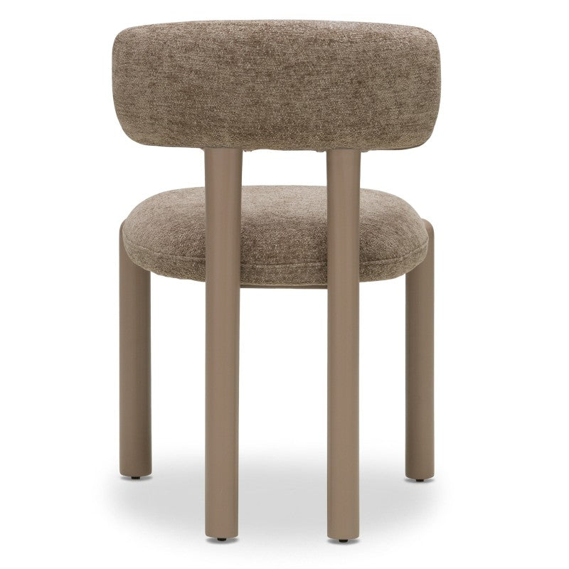 Scaun de dining Lana, maro/picioare bej
