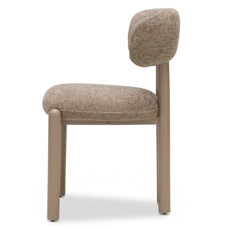 Scaun de dining Lana, maro/picioare bej