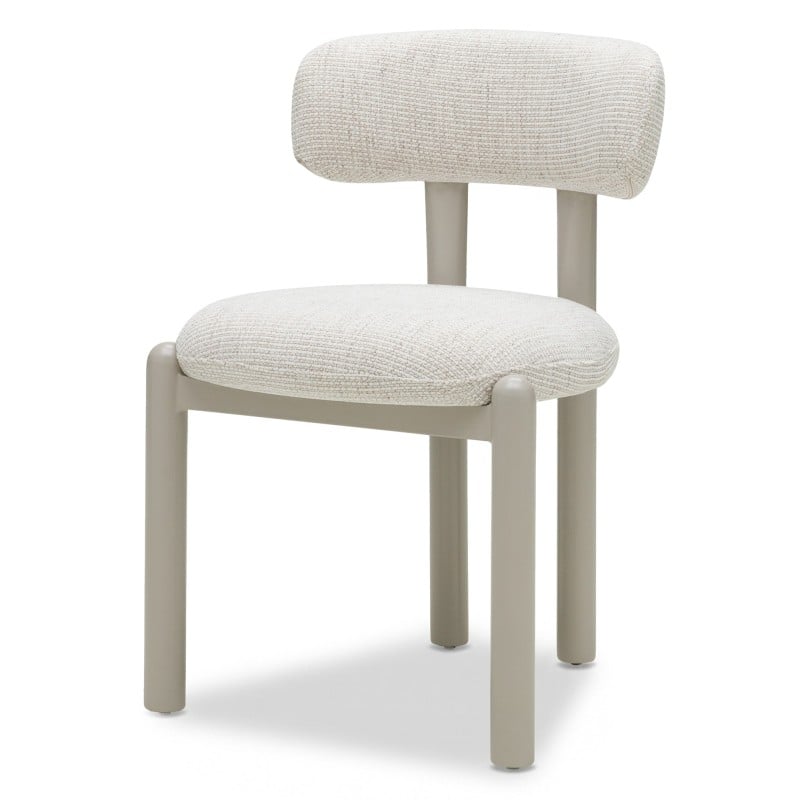 Scaun de dining Lana, crem bej/picioare crem