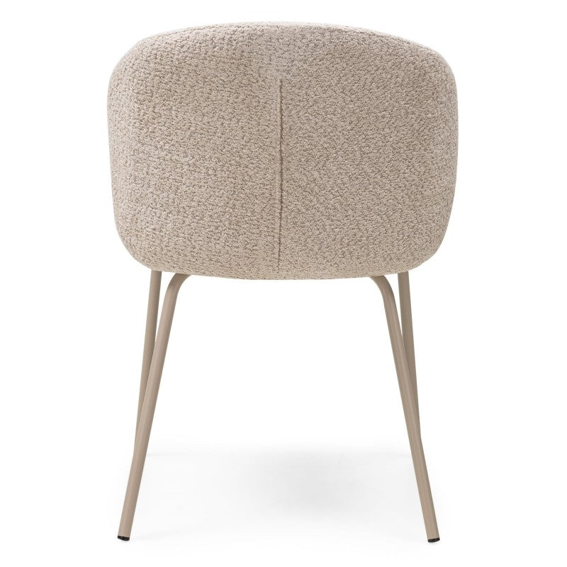 Scaun de dining Larisa, bej/picioare bej
