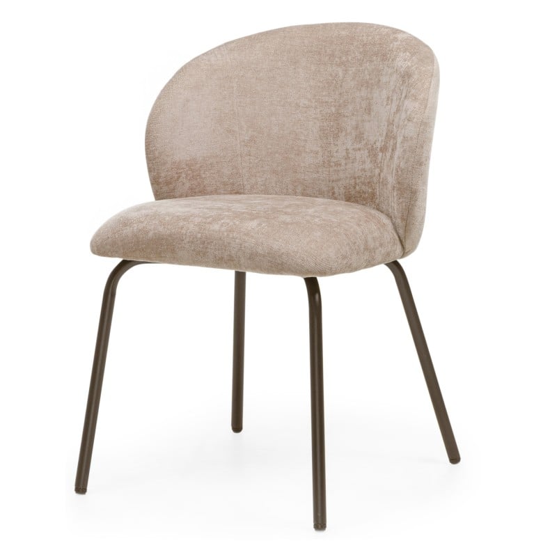 Scaun de dining Larisa, maro/picioare negre