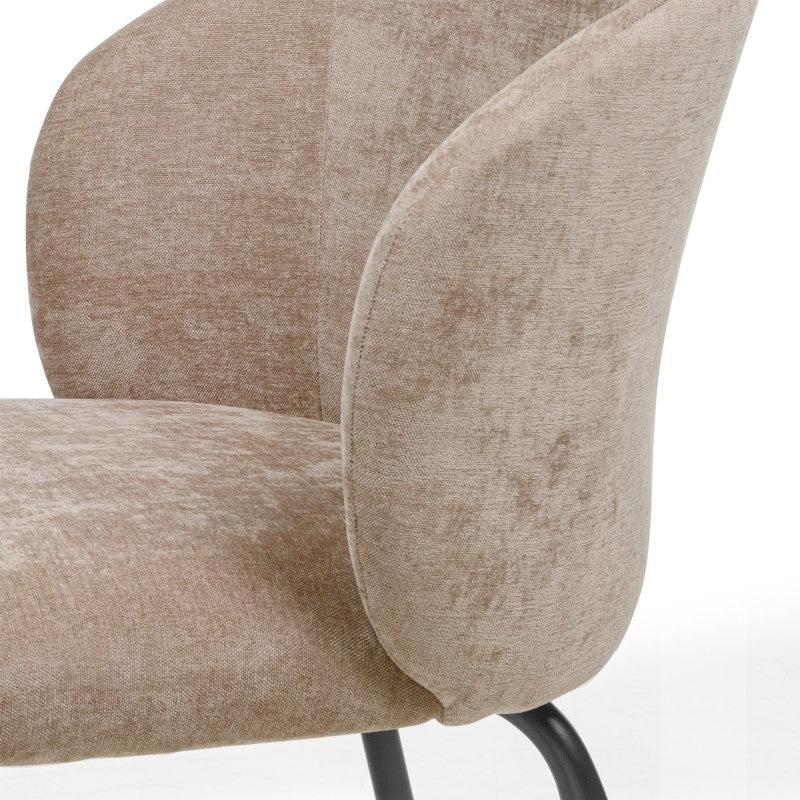 Scaun de dining Larisa, maro/picioare negre