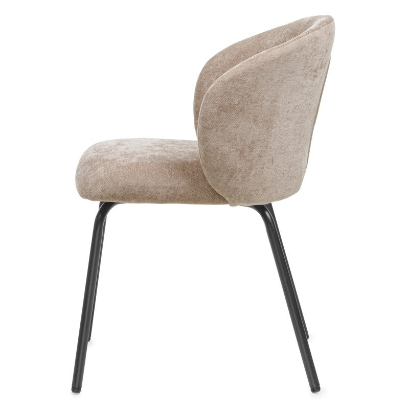 Scaun de dining Larisa, maro/picioare negre