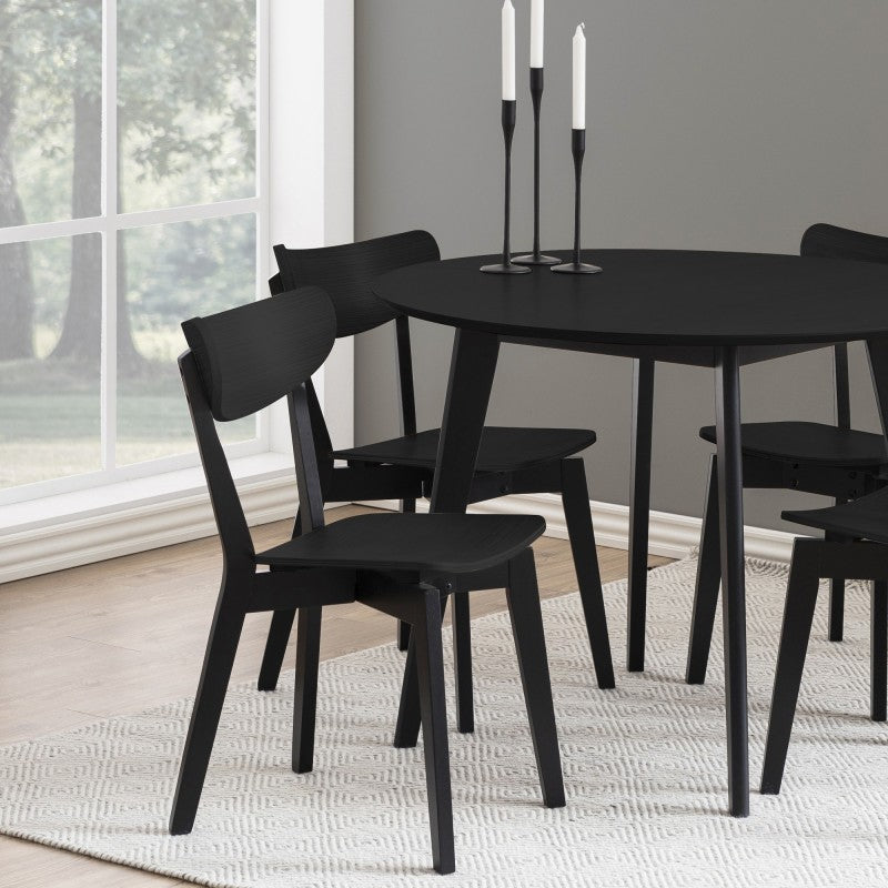Scaun de dining Roxby, negru