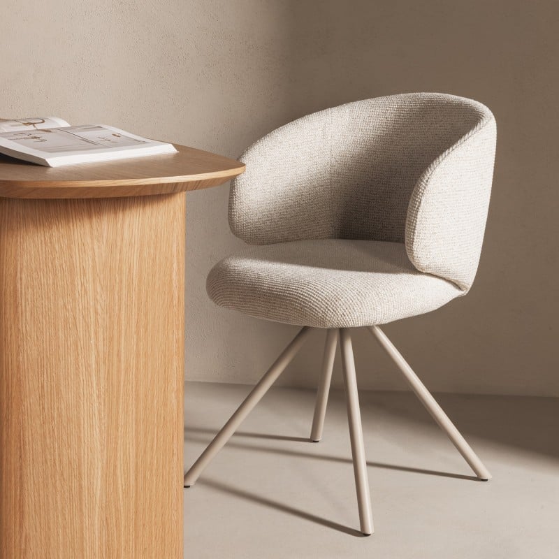 Scaun rotativ Pearl, bej