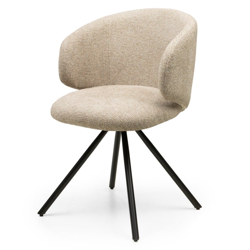 Scaun rotativ Pearl, mocha, picioare negre