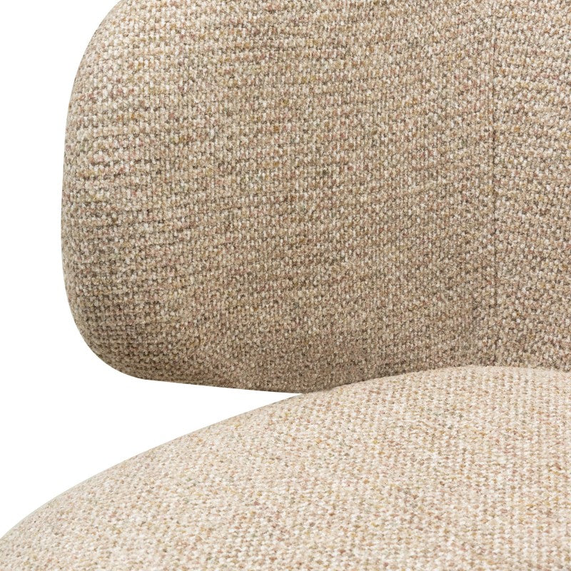 Scaun rotativ Pearl, mocha, picioare negre