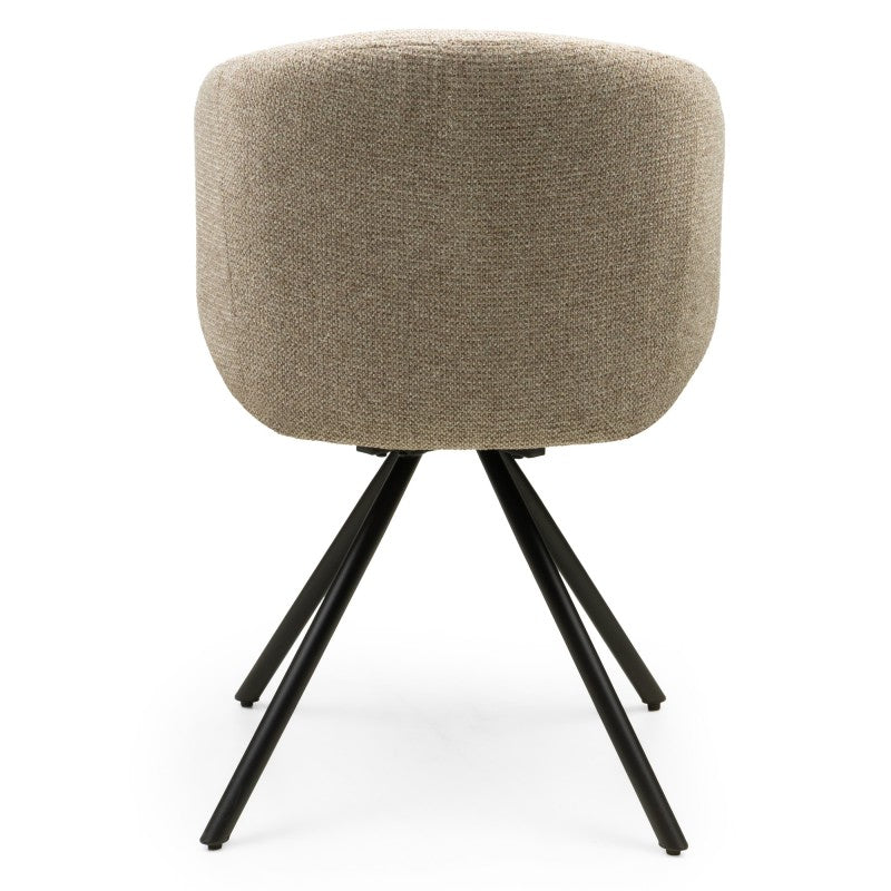 Scaun rotativ Pearl, mocha, picioare negre